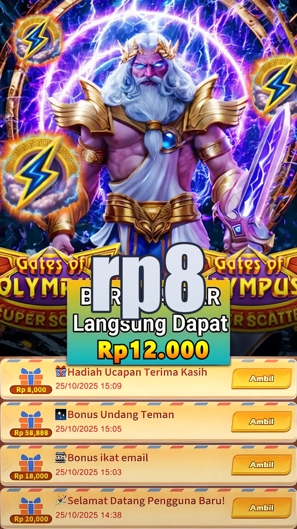 rp8 Masuk
